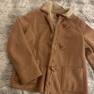 Gallery Ladies beige faux suede coat